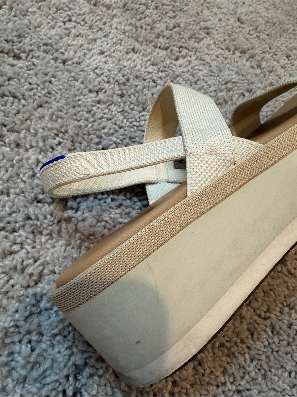 Rothy's Cream Slingback Dual-Strap Sandals - Picture 6 of 7